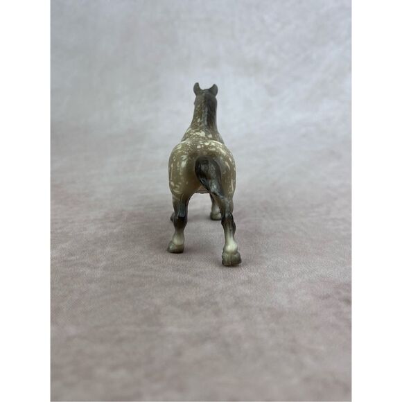 Breyer G1 Drafter Stablemate Splatter Dapple Gray - WILD! - Picture 4 of 5